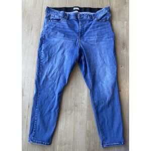 Ava & Viv Jeans Womens 24W Plus Blue High Rise Skinny Stretch Med-lite Wsh Denim